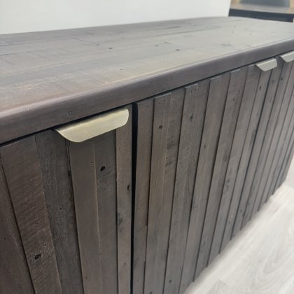 Lineo - Dark Wood Wide Sideboard