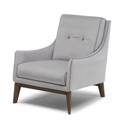 Natuzzi Editions - Amicizia - Armchair with Wooden Legs