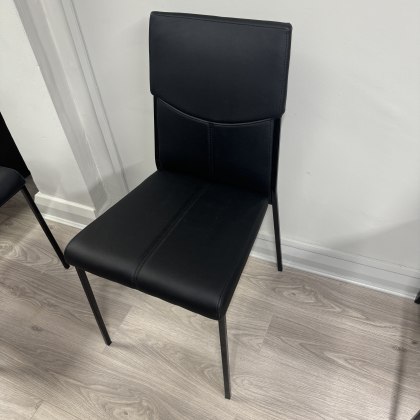 Set of 4 Black Saturn - Dining Chairs