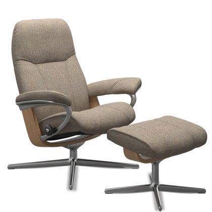 Consul (S) Cross Chair w/ footstool