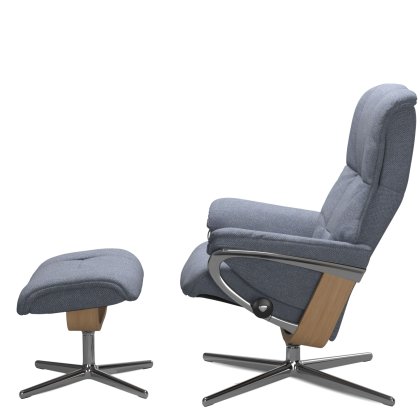 Mayfair (L) Cross Chair w/ footstool