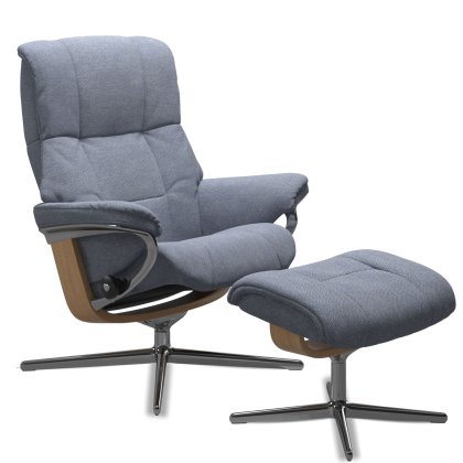 Mayfair (L) Cross Chair w/ footstool