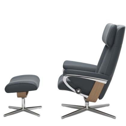 Paul (L) Cross Chair w/ footstool Paul (L) Cross Chair w/ footstool