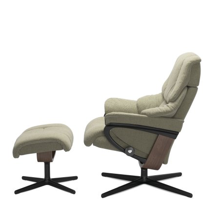 Reno (L) Cross Chair w/ footstool