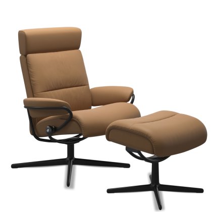 Tokyo Urban Cross Chair w/ footstool