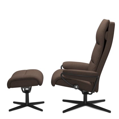 Tokyo Urban Cross (High Base) Chair w/ footstool