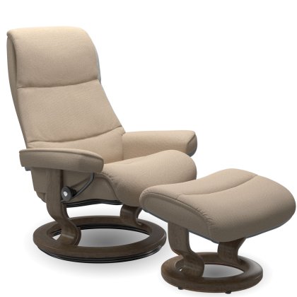 View (S) Classic Chair w/ footstool