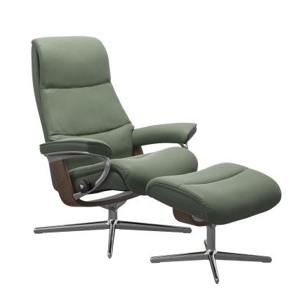 View (M) Cross Chair w/ footstool