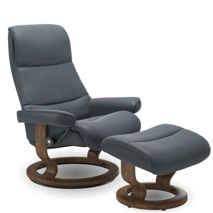 View (L) Classic Chair w/ footstool