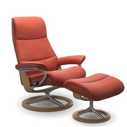 View (L) Signature Chair w/ footstool