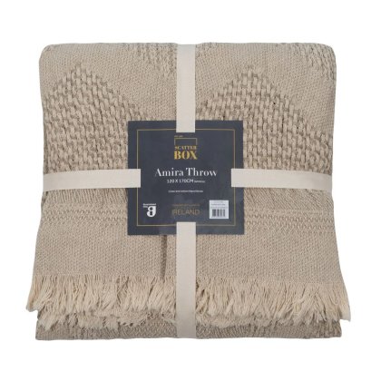 Amira - Natural Throw 120x170cm