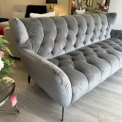 Vantage - Grey Velvet Feature Sofa