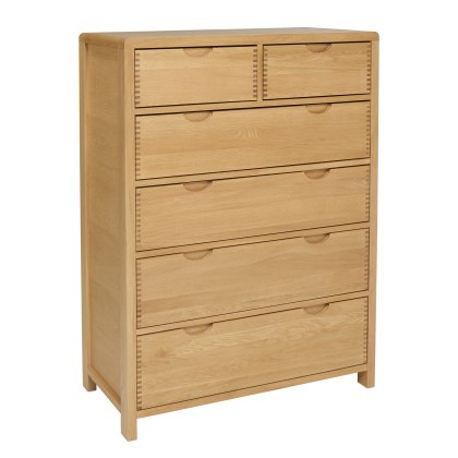 Ercol - Bosco 6 Drawer Tall Wide Chest Ercol - Bosco 6 Drawer Tall Wide Chest