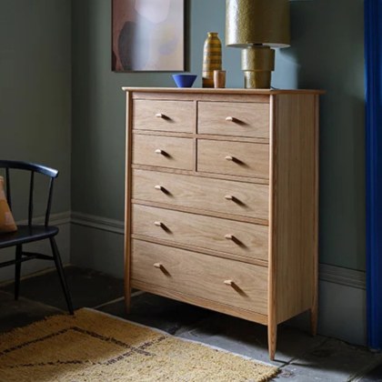 Ercol - Teramo 7 drawer Tall Wide Chest