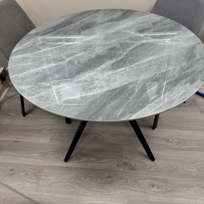 Livia Grey Sintered Stone Dining Table Livia Grey Sintered Stone Dining Table