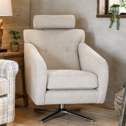 Alstons - Poppy - Magnus Swivel Chair Alstons - Poppy - Magnus Swivel Chair