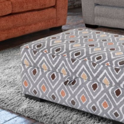 Alstons - Cuba - Ottoman Footstool Alstons - Cuba - Ottoman Footstool