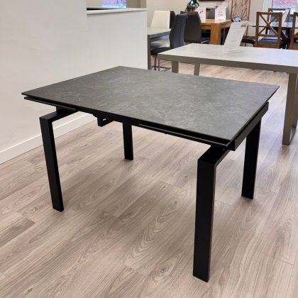 Trinity - Dark Grey Ceramic Extending Dining Table