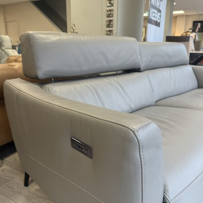 Natuzzi Greg - Luxury Leather 3 Seater with Double Motion Power