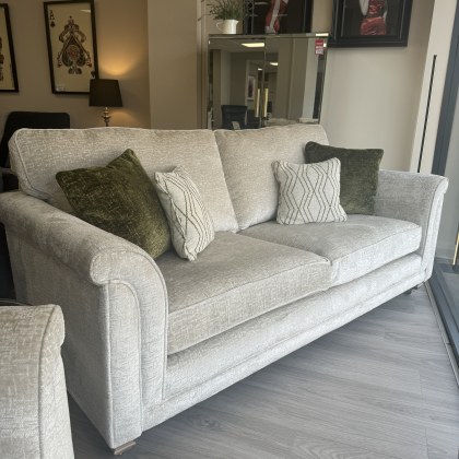 Alstons Fleming 3 Seater & Armchair in Ivory Fabric