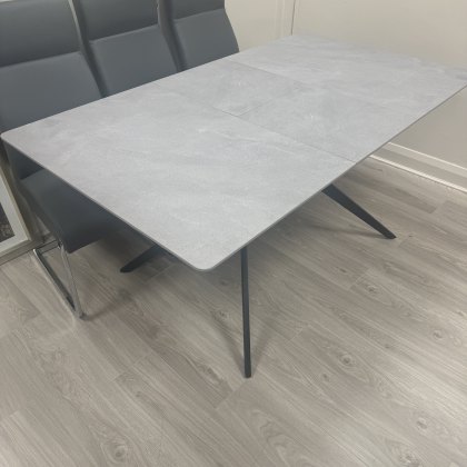 Livia Grey Extending Grey Dining Table