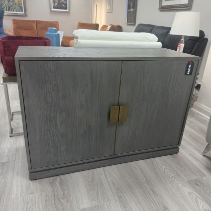 Contemporary Wood with Brass Two Door Sideboard Contemporary Wood with Brass Two Door Sideboard