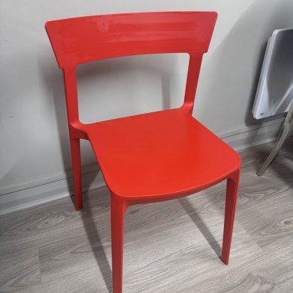 Calligaris Skin - Set of 2 Red Chairs