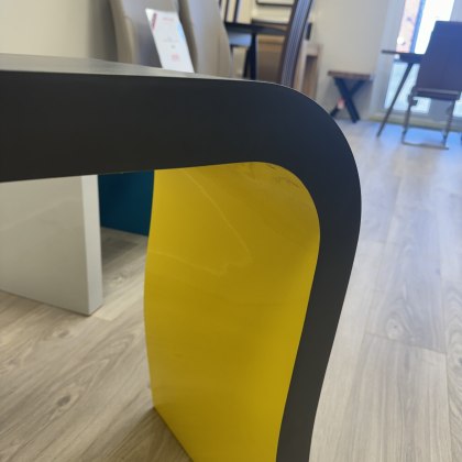 Neo Lamp Table - Grey & Yellow