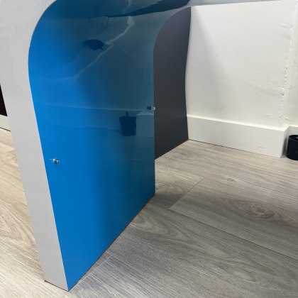 Neo Lamp Table - Grey & Teal