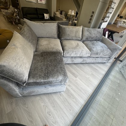 CHARLIE Corner Sofa in Berber Steel Fabric CHARLIE Corner Sofa in Berber Steel Fabric