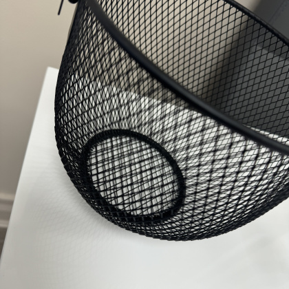 Black Wire Bowl with Handle