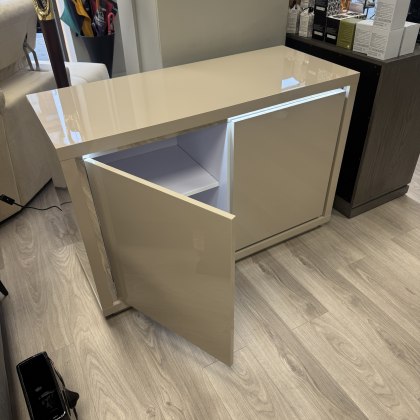 Sardinia 2 Door Sideboard with LED - Cream Gloss