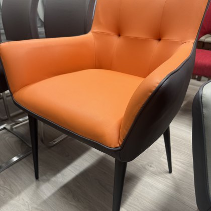 Ravello Modern Chair - Orange/Anthracite