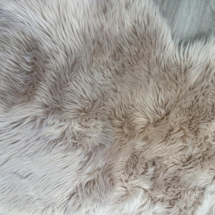 Faux Sheepskin Rug - Blush Pink
