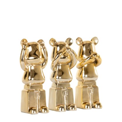 No Evil - Gold Bears No Evil - Gold Bears