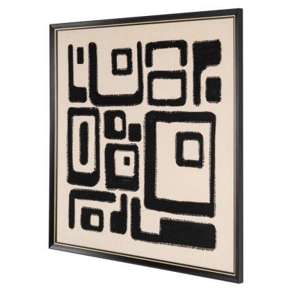 Shanita - Black/White Feature Wall Art