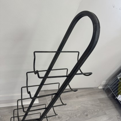 Metal Wine Rack - Holds 6 Bottles