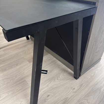 Black Glass Typhoon Desk