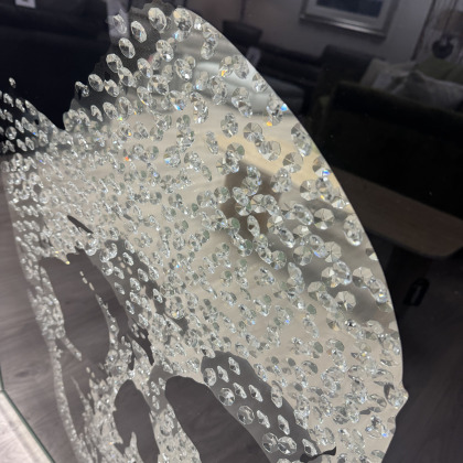 Crystal Skull Black & Mirror Artwork
