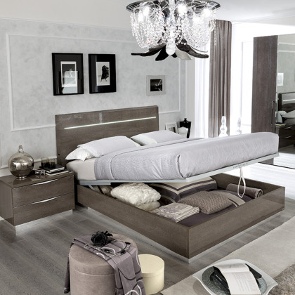 Platinum Night - Kingsize Ottoman Bedframe