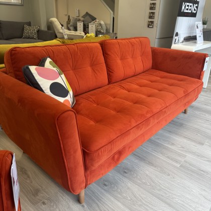 Ivy Large Sofa - Orla Kiely - Tomato Fabric