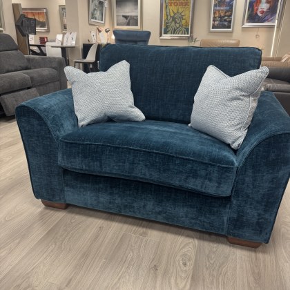 Conway Cuddler Chair in Prussian Fabric