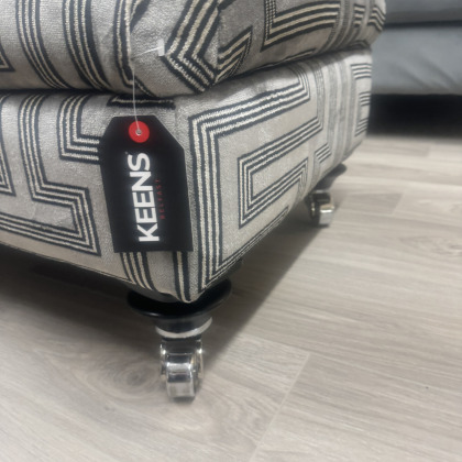 Alstons Glamour Velvet Storage Ottoman