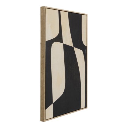 Classic Shape Blacky - Framed Canvas