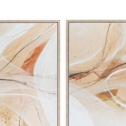 Alora - Natural/Coral Artwork
