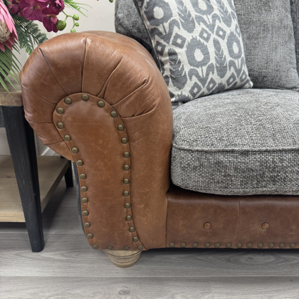 Alexander & James Wilson Sofa - Leather & Fabric Mix