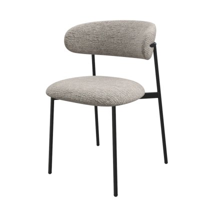 Amalfi - Dining Chair Earthy Grey Fabric Amalfi - Dining Chair Earthy Grey Fabric