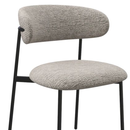 Amalfi - Dining Chair Earthy Grey Fabric