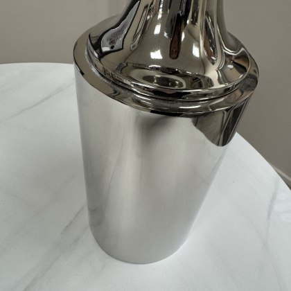 XL Nickel Finial Table Lamp with Linen Shade