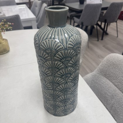 Tall Scalloped Edge Jar
